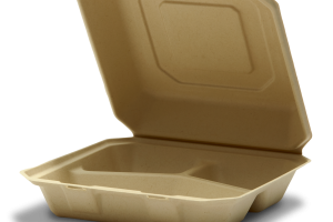 9x9 3 compartment clamshell open