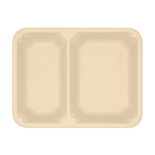 2-Compartment Coated Trays | Elite 