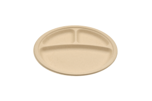 tellus 10 inch 3 compartment plate