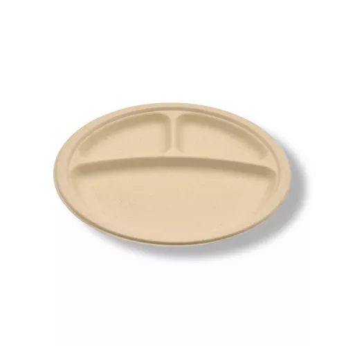 9  3 Compartment Plate